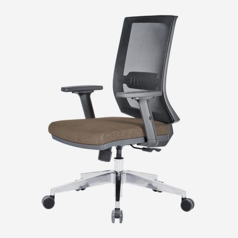 Mesh Task Chair with Adjustable Arms Moon