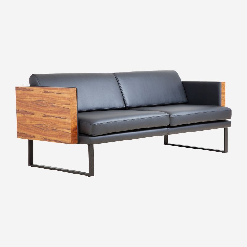 Office Sofa With Wooden Arms Minimax