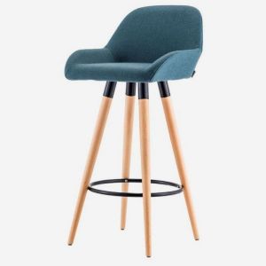 Bar Stool With Wooden Legs