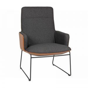 Vento Waiting and Guest Chair with Metal Leg