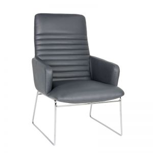 Vento Reception and Visitor Chair with Chrome Leg