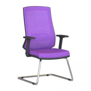 SUNSET - Cantilever Base Office Mesh Guest Chair With Adjustable Arm
