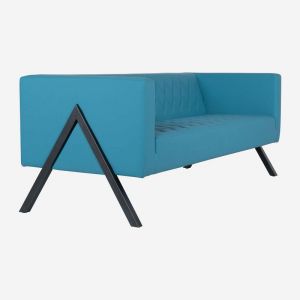 Anita Triple Office Couch with Profile Legs