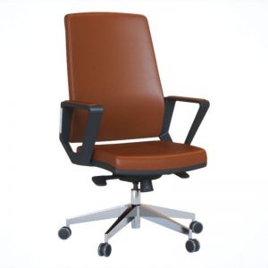 VIVA - Meeting and Conference Armchair With Aluminum Leg