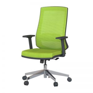 SUNSET - Mesh Meeting Chair With Chrome Leg and Adjustable Arm