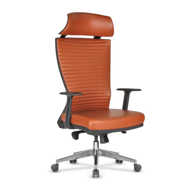 Tiffany - Manager Office Chair With Aluminum Leg & Synchron Mechanism