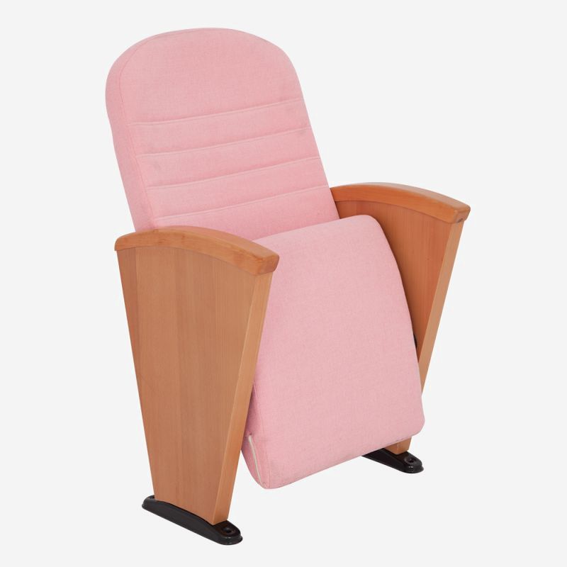Soft Uzun Ahşap Kollu Konferans Koltuğu