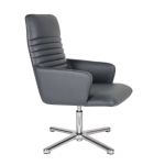 Vento Reception and Guest Chair with Aluminum Leg