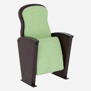 Mila Wooden Frame Auditorium Seat With Writing Pad