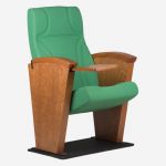 Wooden Frame Lecture Hall Chair With Writing Pad NAZ131