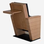 WOOD01 Wooden Frame Auditorium Seat With Writing Pad