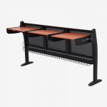 Lüks triple front school desk and amphitheater chair 