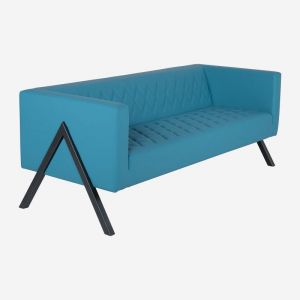 Anita Triple Office Couch with Profile Legs