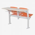 Panel dual middle school desk and amphitheater seats