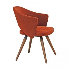 Poli - Cafe and Bar Chair with Wooden Legs