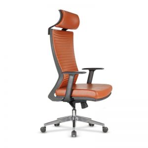 Tiffany - Manager Office Chair With Aluminum Leg & Synchron Mechanism