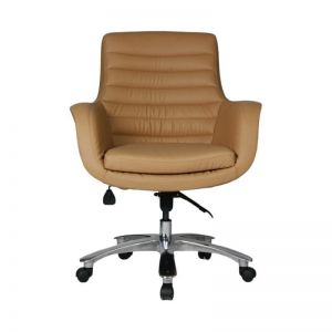 PORTO - Meeting and Conference Armchair With Aluminum Leg