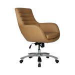 Meeting and Conference Armchair PORTO With Aluminum Leg